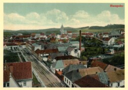 Humpolec, Wilsonova ul. (dnes ul. Školní), směr k Havlíčkovu náměstí